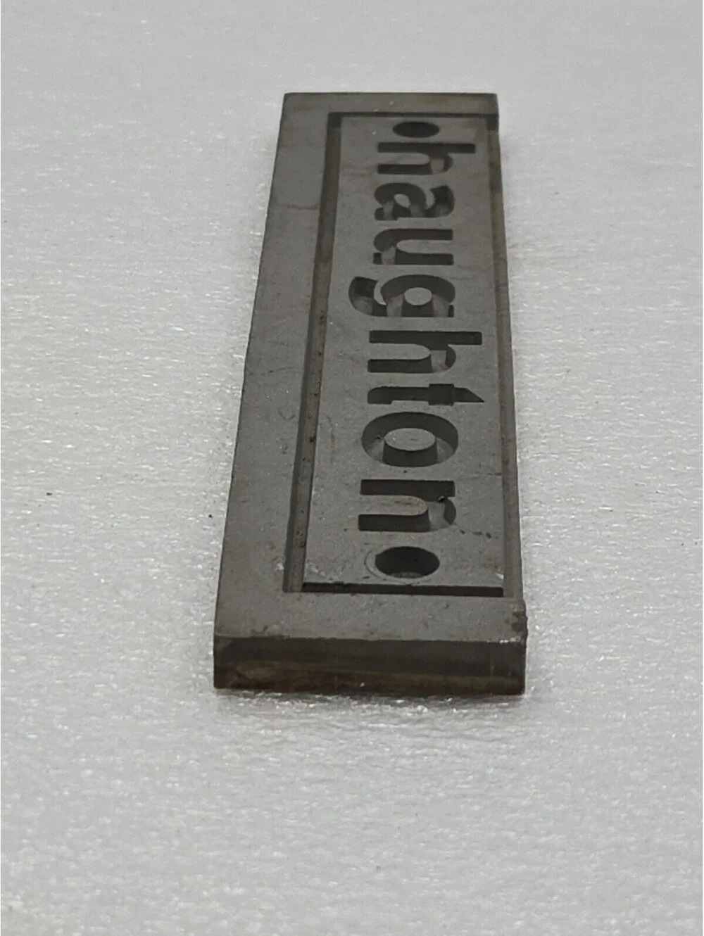 Haughton Elevator Co Cast Metal Sign Nameplate Toledo Ohio Industrial Salvage